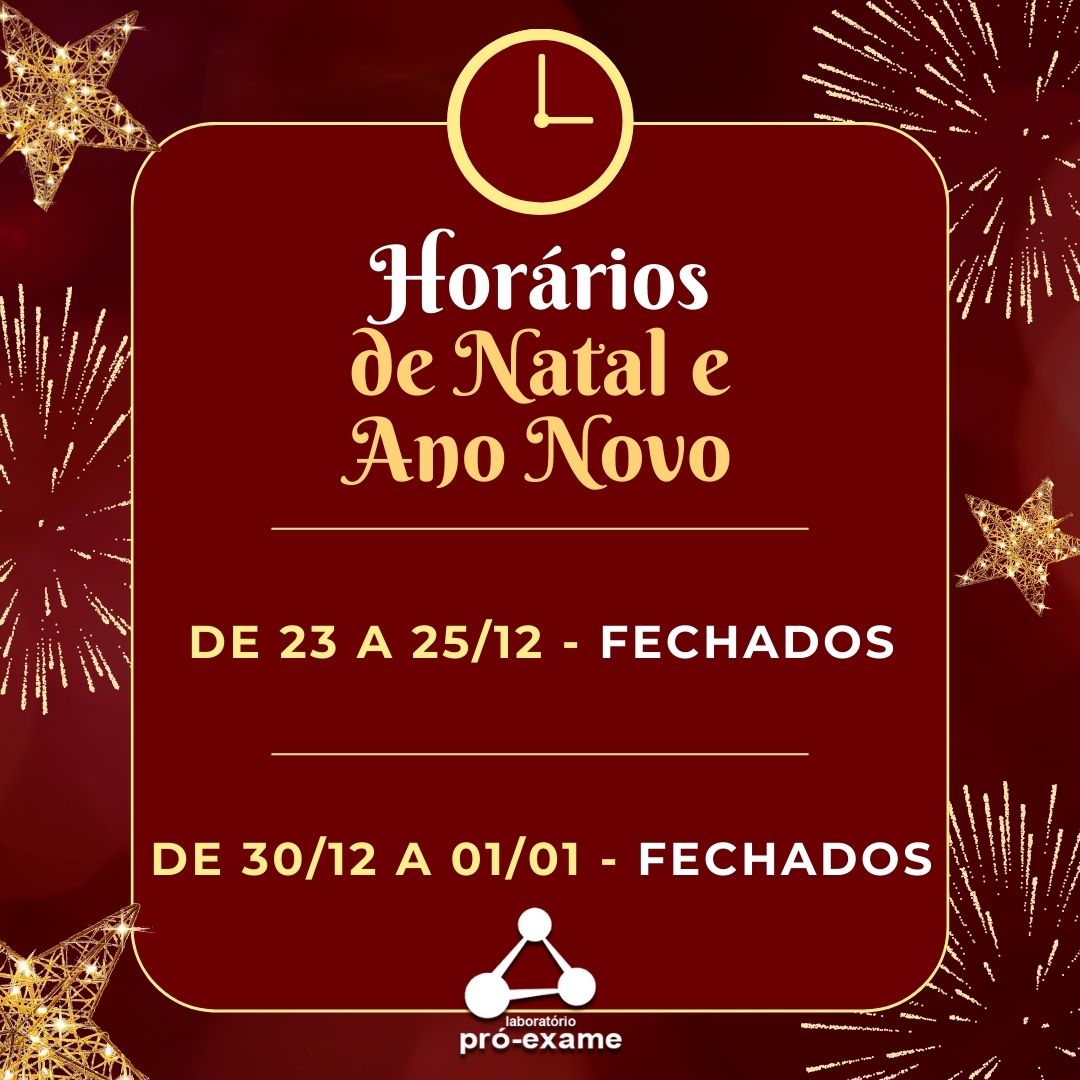 Nosso horário de funcionamento nesse fim de ano! 