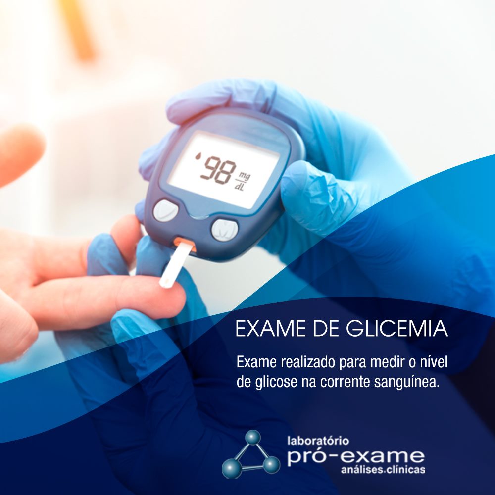 EXAME DE GLICEMIA