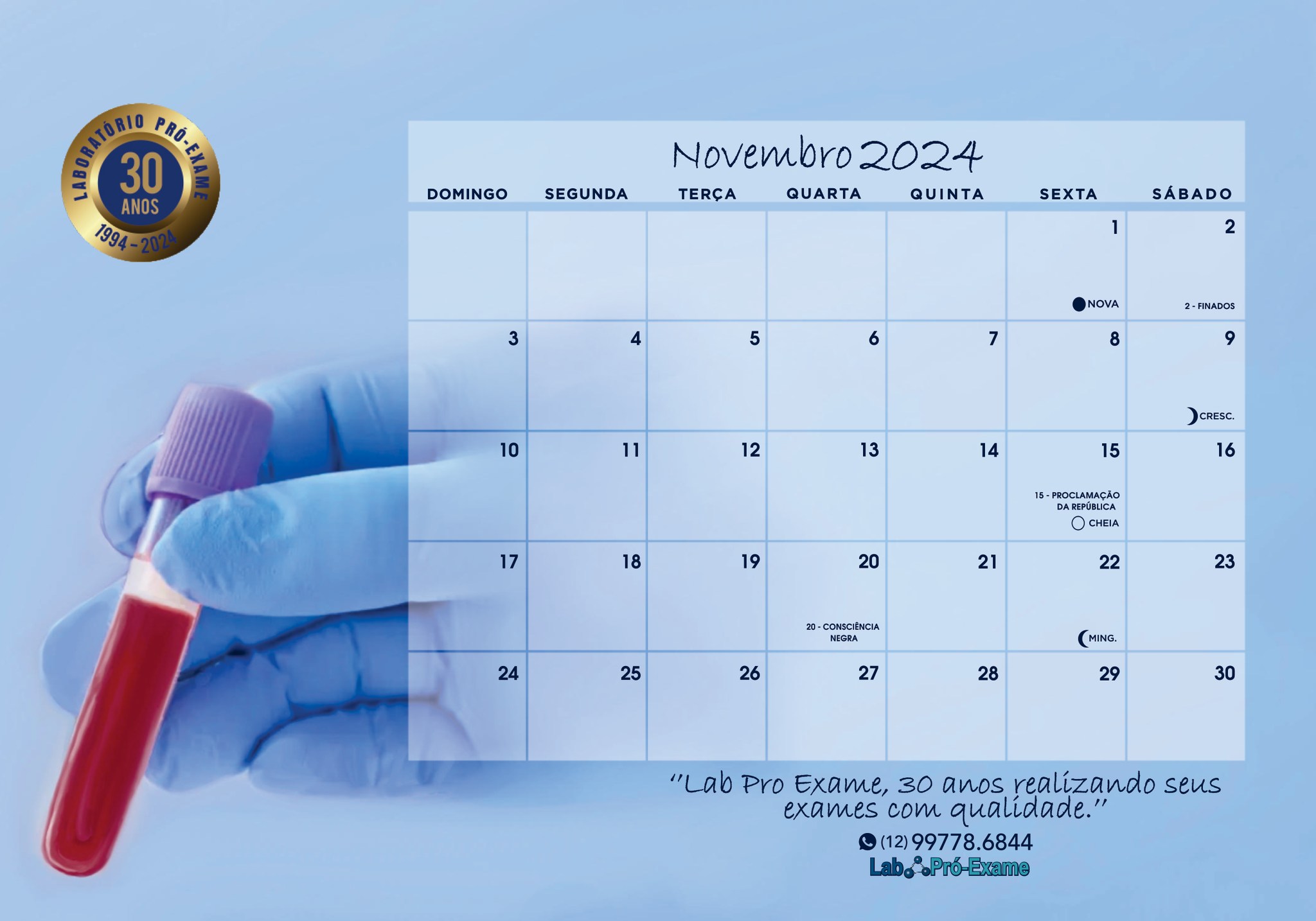 Bem-vindo, Novembro! 